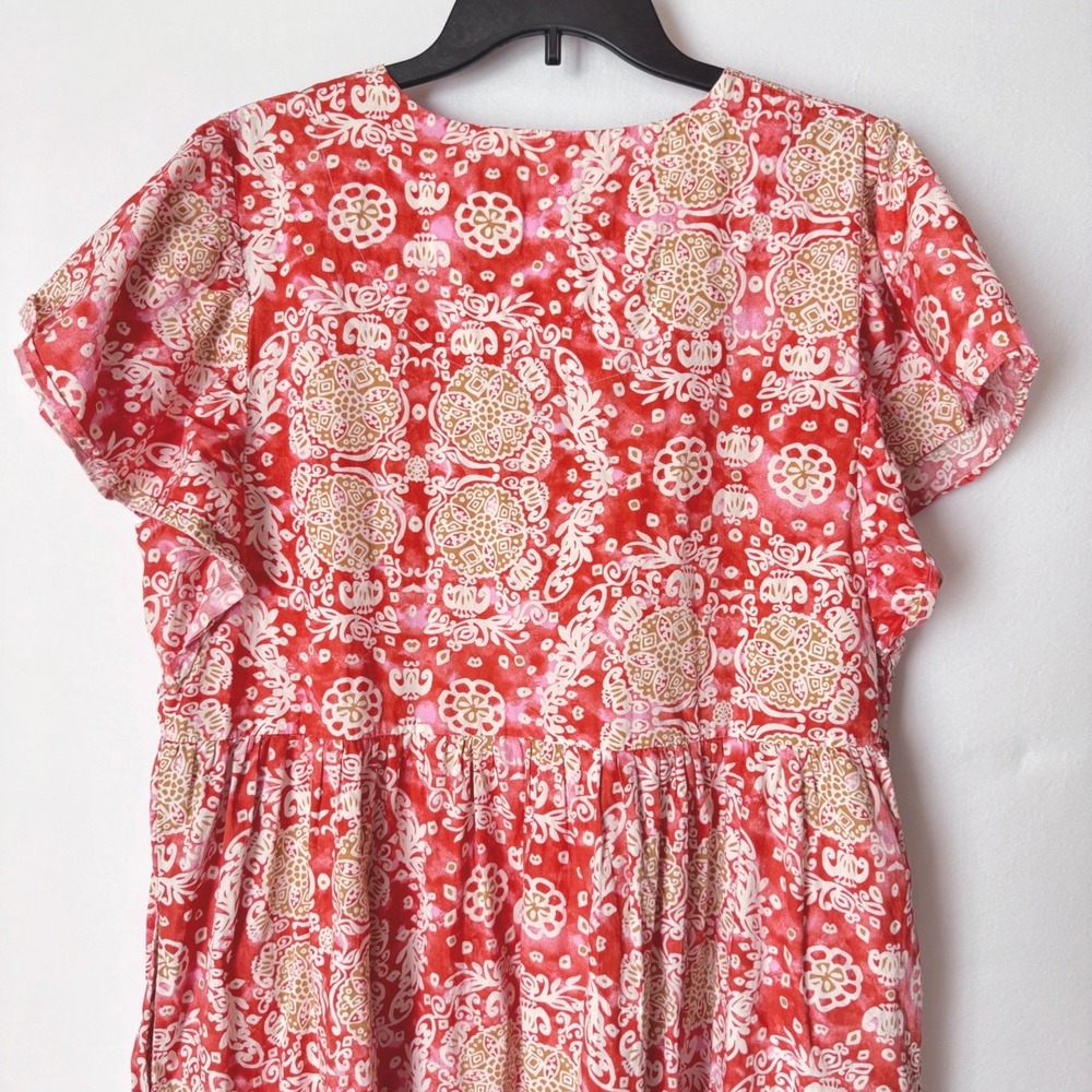 Maeve Anthropologie Women Flutter Sleeve Babydoll Midi Dress Size 1X - Picture 13 of 13